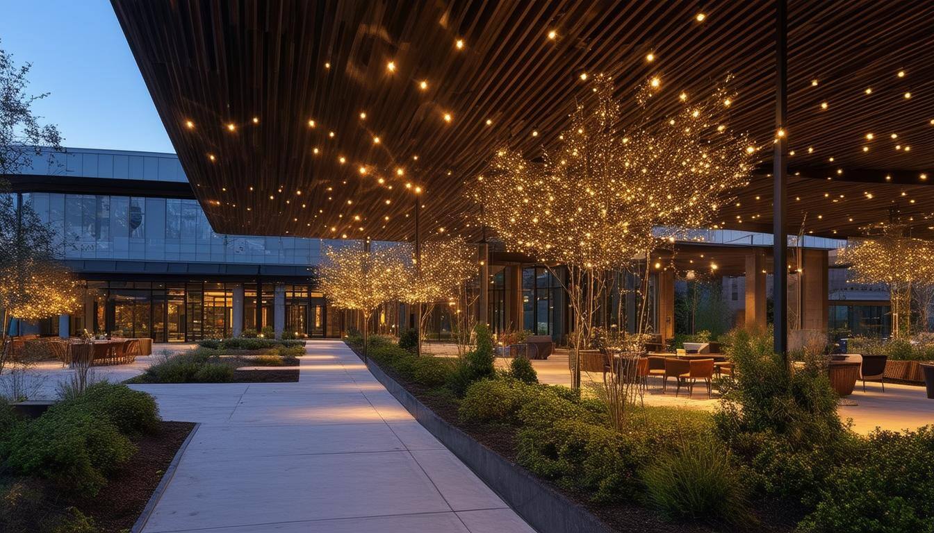 Image showcasing Trends in Commercial Outdoor Lighting